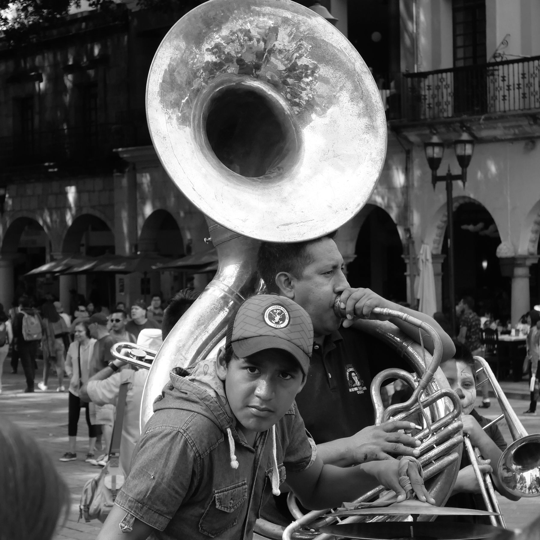 Boy + tuba